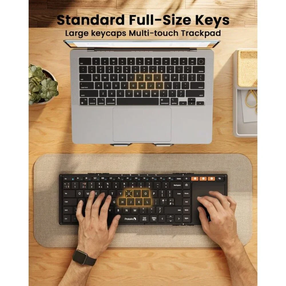 ProtoArc XK01 TP Foldable Bluetooth Keyboard | Touchpad | Portable Keyboard
